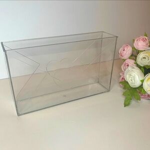 Target Bullseye Clear Acrylic Mail Letter Vase